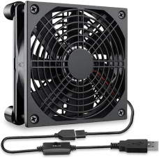 GDSTIME 120 mm USB ventiliatorius 120 mm kompiuterio ventiliatorius 120 mm korpuso ventiliatorius 12 cm kompiuterio ventiliatorius 120 mm kompiuterio korpuso aušintuvas 1500 aps./min stiprintuvui Projektorius PS4 XBox DVR maršrutizatorius TV dėžutės stipr