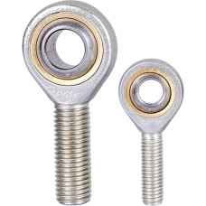 SAJMAKUWLA Stangenendlager, 2 Stück M8 x 1,25 mm Außen-/Innengewinde-Stangenendlager, SIL8T/K Typ Rechts-/Linksgewinde-Stangenendlager(Išorinis sriegis, SA8T/K(Right M8*1.25))