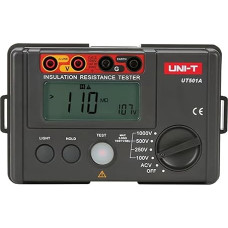 UNI-T UT501A Žemės izoliacijos varžos matuoklis Voltmetras su LCD apšvietimu 1000V