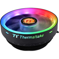 Thermaltake UX 100 Air Cooler ARGB | Quiet 120 mm PWM Fan | for Intel and AMD Socket | 5V Addressable | 65W | Black