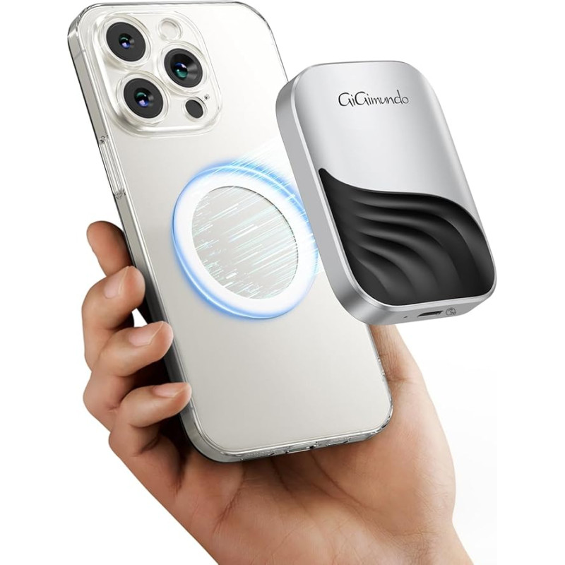 GiGimundo M20 Magnetic Portable SSD 2TB, USB-C Solid State Drive, 10Gbps for iPhone 15Pro/Pro Max, 16Pro/Pro Max, Thunderbolt 3/4, USB4, up to 20Gbps for USB 3.2 Gen2x2