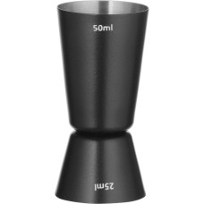 Bar Up Dvipusis baro matuoklis gėrimų kokteiliams 25 ml 50 ml - juodas