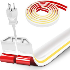 3 metre long cable duct base, white self-adhesive cable bridge base, silicone cable strip base, cable management, cable cover and cable hiding