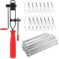 Faankiton Pack of 200 304 Stainless Steel Cable Ties, Steel Cable Ties Tool, Metal Cable Ties, Self-Locking Stainless Steel Ties, Multi-Purpose Metal Cable Ties (4.6 x 200/300 mm, with Tie Cutting