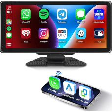 10,36 colio nešiojamasis automobilinis radijo imtuvas Belaidis 