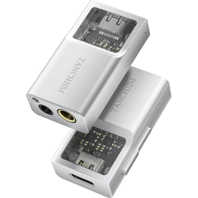 TANCHJIM Space Small Tail Portable Hi-Fi Ear Amplifier 3.5mm and 4.4mm Output Silver