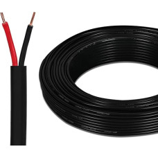 Yinaolan Flat Twin 2-Core Cable 12 V 24 V 2 Conductor Electric Cable, 2 x 0.5 mm² 10 m Flexible Extension Cable for LED Light, Automotive, Boat Equipment