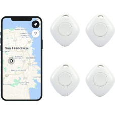 Smart Bluetooth Tracker & Key Finder, Key Finder Device with App, GPS Tracking for Kids, Keys, Luggage, App Control, Compatible with iOS and Android, 4 Pack, Black