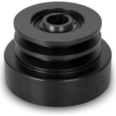 EBERTH Double centrifugal clutch 25 mm shaft for double V-belt, 7 mm keyway groove, 58 mm V-belt roller diameter, groove width inside 6 mm, groove width outside 13 mm, clutch bell diameter 116 mm