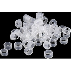 500 Stück 10 x 5 mm transparente kleine Gummibänder elastische Silikon-Gummibänder dicke breite Gummibänder robuste Gummibänder Silikon-Kabelbinder winzige Gummiringe