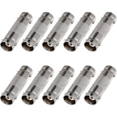 BNC moteriškos lyties į moteriškos lyties 10 vnt BNC jungties adapteris stebėjimo sistemai Stebėjimo sistema Stebėjimo sistema