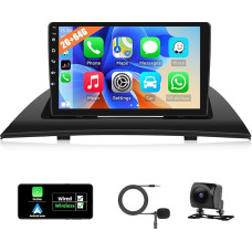 2G + 64G CAMECHO Android 13 automobilinis radijas BMW X3 E83 (2004-2012) su 9 colių ekranu, dvigubas DIN radijas su Navi Carplay Belaidis Android automobilinis HiFi FM/RDS WiFi Bluetooth ir USB + atbulinės eigos kamera