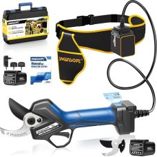 【3-Tip Switching, Top Performance】SWANSOFT PRU45-PLUS akumuliatorinės genėjimo žirklės, 45 mm 25 V 1150 W sekatoriai ir genėjimo žirklės Galingos elektrinės sodo žirklės, skirtos tiksliam medžių genėjimui, vynmedžiams