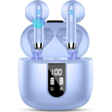 Bluetooth 5.4 Headphones, In-Ear Headphones, Wireless Bluetooth 2025 Wireless Headphones with 4 ENC Mic, Noise Cancelling Earbuds, 48 Hours Deep Bass, USB-C, IP7 Waterproof Sports Earphones, LED