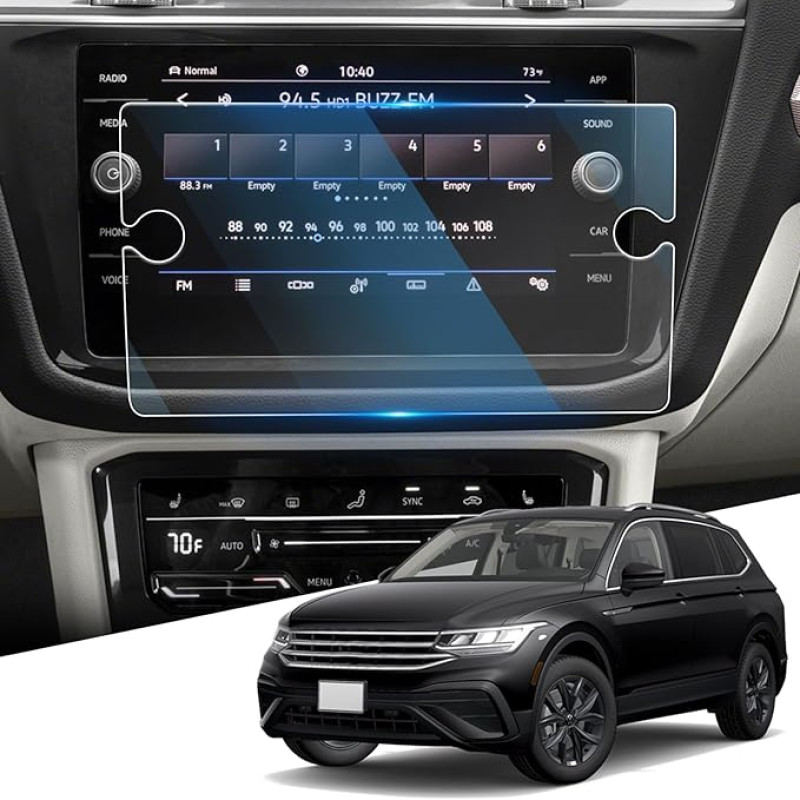 8 colių navigacijos grūdinto stiklo ekrano apsauga 