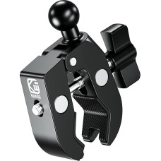 BRCOVAN Aluminium Alloy Handlebar Clamp Base with 17 mm TPU Ball for Rails with a Diameter of 0.5 to 2 Inches