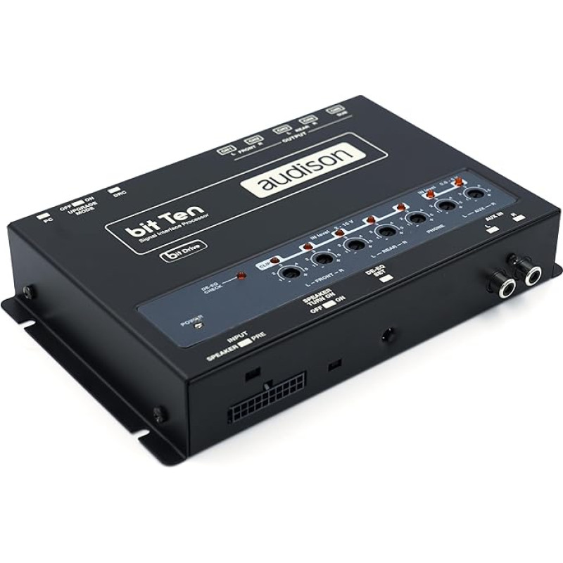Audison Bit Ten - Car Digital Audio Processor with 32-bit DSP, Built-in Equalizer and Multi-Channel Control