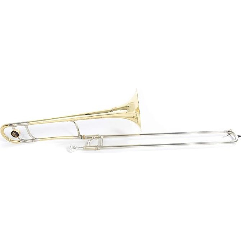 Roy Benson Bb tenor trombone TT-227 (exclusive 12.7 mm bore, premium 8 inch brass bell, nickel silver outer cable, hard chrome-plated inner cables, easy to transport shape case)