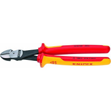 KNIPEX 74 08 250 JAV 1 000 V izoliuoti didelio sverto įstrižiniai pjaustytuvai