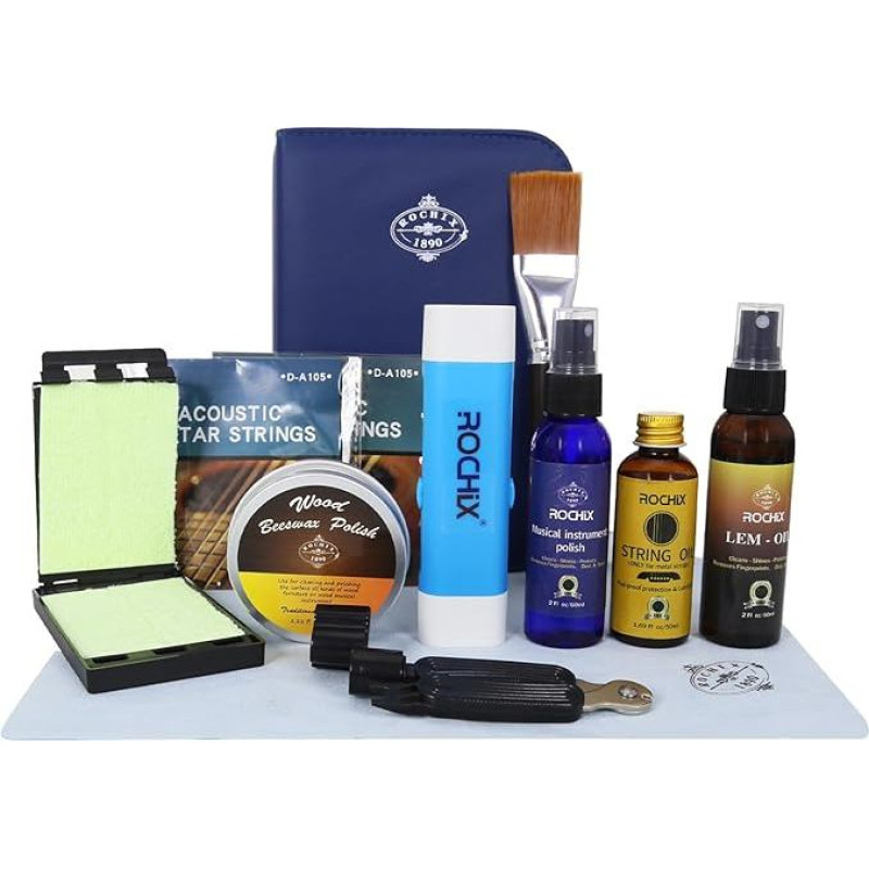Guitar Cleaning Kit, Guitar Cleaning Cleaning Kit for Guitar, Bass, Ukulele, Banjo Musical Instrument Accessories