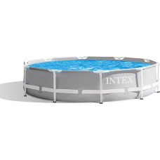 Intex Prism Rondo Diameter 305 x 76 cm Frame Pool Set, Light Grey
