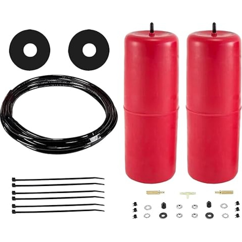 Luftpumpen Luftfederungssatz 60818, einfach zu installieren, Ersatzteilherstellung, Lastunterstützungsfedersatz für 1500 Pickup 2009–2019 LUFTFEDERBEIN(Red)