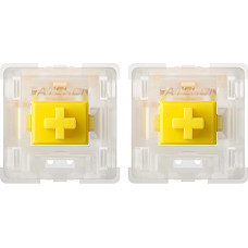 Gateron Milky Yellow Pro V2 Switches Pre Lubricated Linear 5 Pin for All MX Mechanical Keyboards (Pack of 36)