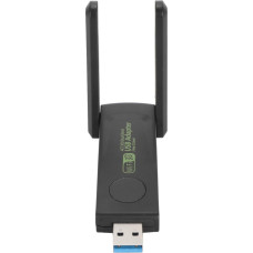 USB adapteris kompiuteriui 1300Mbps dvigubos 5Dbi antenos 5G/2.4G WiFi adapteris staliniam kompiuteriui nešiojamajam kompiuteriui Windows11 10 8 8.1 7 Vista XP Belaidis adapteris staliniam kompiuteriui Tinklo adapteris