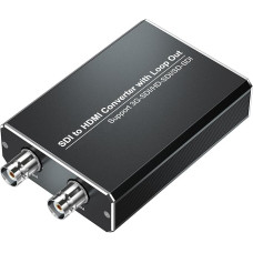 MISOTT SDI į HDMI keitiklis su SDI išvesties kilpa, 1080P SDI į HDMI adapteris, suderinamas su 3G-SDI/HD-SDI/SD-SDI