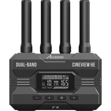 Accsoon CineView HE 2.4G/5G Transmitter Wireless Video HDMI 1080P 60FPS Latency 60ms Range 1200ft/350m UVC Streaming Monitoring 4 Devices for Live Filmmakers (1x T)