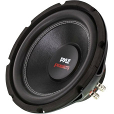 1 Subwoofer Pyle PLPW10D 25.00 cm 250 mm 10 Inch 500 Watt RMS 1000 Watt Max Double Spool of 4 + 4 Ohm DVC Double Voice Roll per Car, 1 Piece