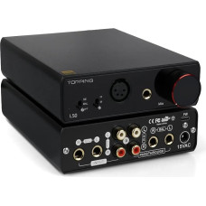 Topping L50 Headphone Amplifier NFCA HiFi SE/BAL Input Home Audio Amplifier Desktop Gain Switch 2 Channel Amplifier (Black)