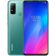 Smartphone without contract, Doogee N30 mobile phone (4 GB + 128 GB), Android 10, 6.55 inch HD+ perforated screen, dual SIM + dedicated SD card 256 GB, 4500 mAh battery, 16 MP AI, GPS