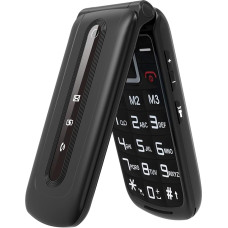 uleway Senior Mobile Phone Folding Mobile Phone with Large Buttons and No Contract, Dual SIM Pensioner GSM Mobile Phone with SOS Emergency Call Button Large Button Mobile Phone