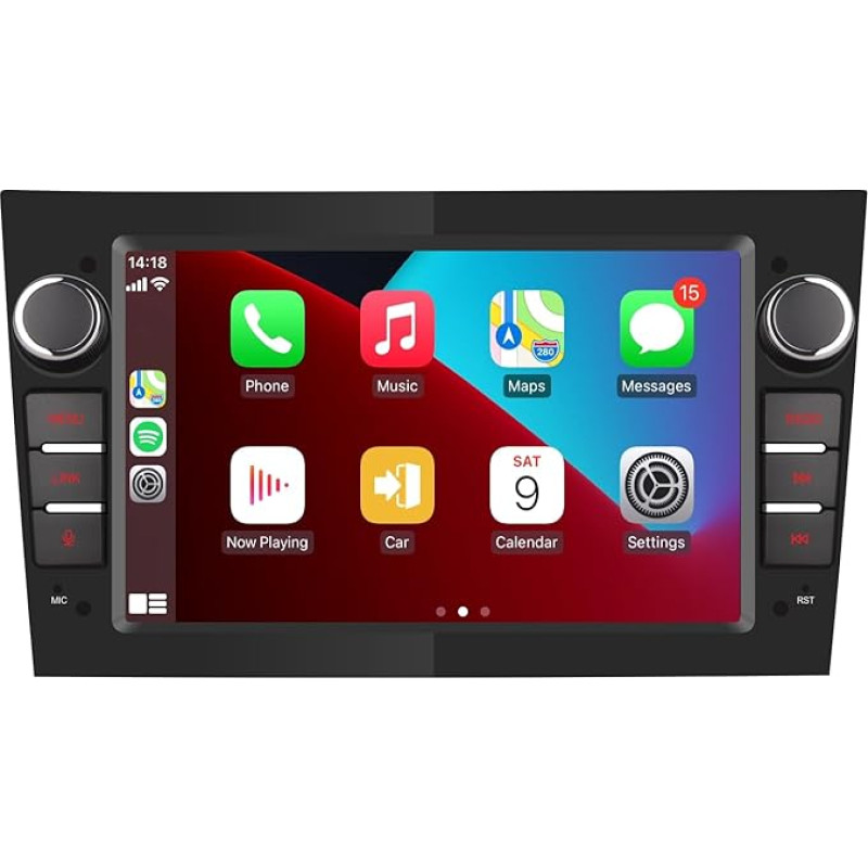 YZKONG Car Radio for Vauxhall Antara Corsa Vivaro Combo Zafira with Wireless CarPlay Android Car, Double DIN Touchscreen Car Receiver RDS Radio Bluetooth USB