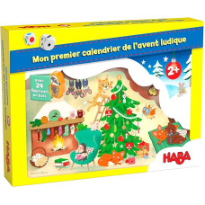 HABBS My First Advent Calendar - Christmas with the Bear Family - 2 Years - 306766, Blue Background