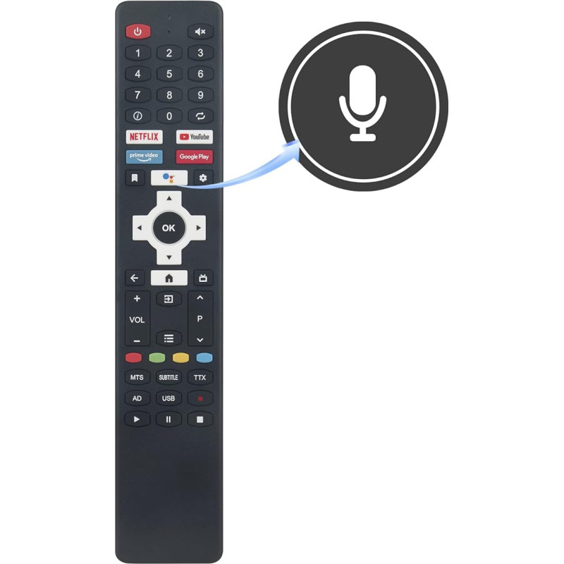 Replacement Remote Control for DYON Smart 32 AD-2 for DYON Smart 40 AD-2 100 cm (40 Inch) Android TV Remote Controller