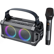 MIFA WildRock Portable Karaoke Party Outdoor Speaker with Wireless Microphone, Bluetooth 5.0, 60W Powerful Sound, 13 Hours Playtime