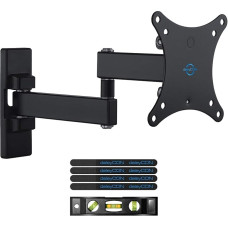 deleyCON Universal TV Monitor Wall Mount 13 - 27 Inch (33-69 cm) Tiltable and Swivelling - 15 kg - up to VESA 100 x 100 Screen LCD TFT TV Mount