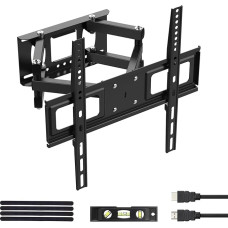 GRIFEMA TV Wall Mount for 26-65 Inch Screens, Swivelling, Tilting and Extendable TV Mount for LED, LCD, OLED, 4K TVs, Universal TV Bracket up to 35 kg Max. VESA 400 x 400 mm