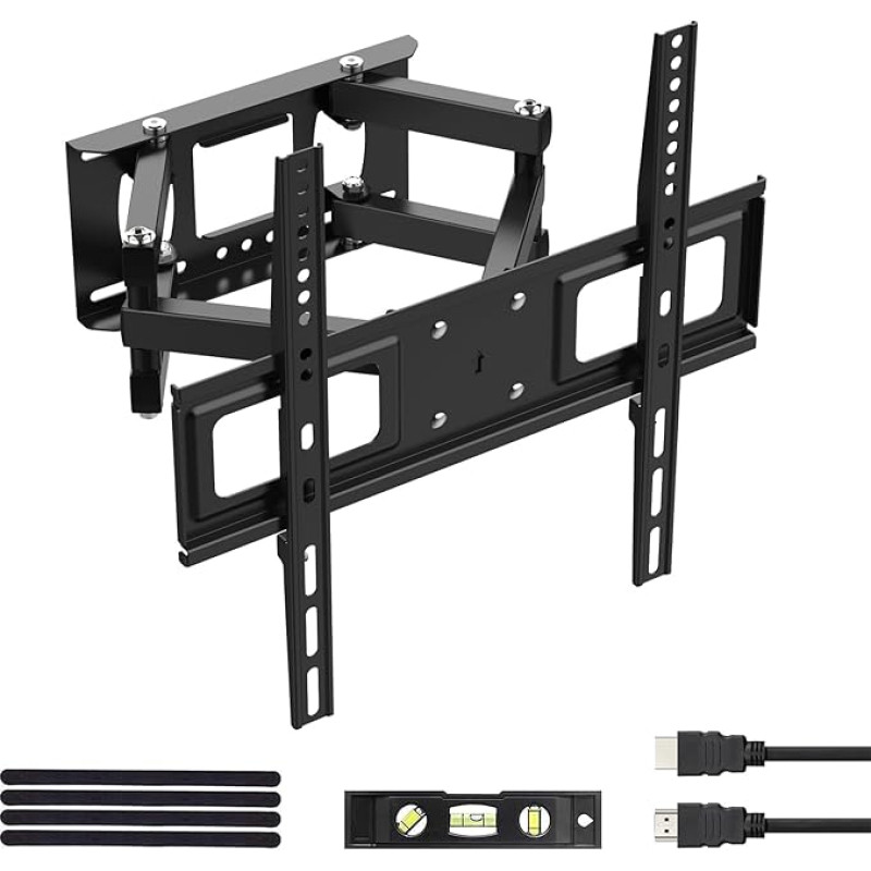 GRIFEMA TV Wall Mount for 26-65 Inch Screens, Swivelling, Tilting and Extendable TV Mount for LED, LCD, OLED, 4K TVs, Universal TV Bracket up to 35 kg Max. VESA 400 x 400 mm