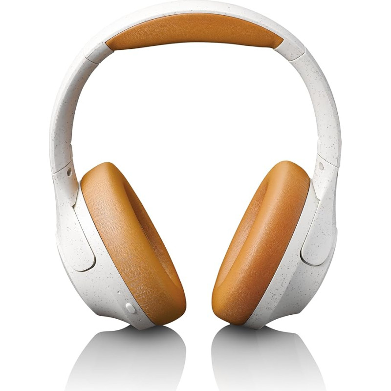 Lenco HPB-830 - Bluetooth Over-Ear Headphones - ANC Active Noise Cancelling - Bluetooth 5.3-400 mAh Battery - USB-C Input - Equalizer via App - Grey