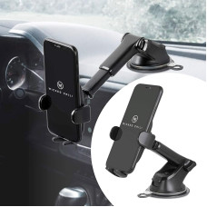 Wicked Chili 2-in-1 Car Mobile Phone Holder for iPhone 15, 14, 13 (Pro, Max, Plus, Mini) Samsung Galaxy, A, Pixel, Xiaomi Redmi Universal Suction Cup/Dashboard Car Mount, Rotatable