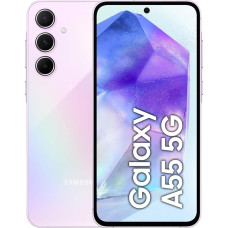 Samsung Galaxy A55 5G Smartphone, Android Phone without Contract, 128GB - 8GB RAM, 50MP Camera, Awesome Lilac