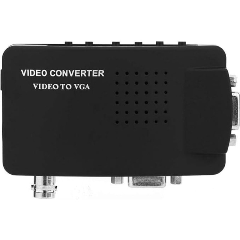 Zerone 1080p BNC / S-Video / VGA to VGA Converter Box for DVD/PDP / PS2 in Black