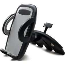 System-S Car Universal CD Slot Holder Mount (Approx. 70 mm - 95 mm) for Smartphone Mobile Phone GPS