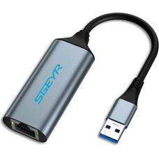 SGEYR USB Network Adapter, USB C to Ethernet Adapter, USB Rj45 Adapter, USB C Network Adapter, USB Ethernet Adapter USB 3.0, Ethernet USB Adapter, for MacBook Pro, iMac, iPad Pro, XPS, Mac OS, Grey