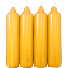 OLShop AG Pack of 5 Advent Candles Golden Yellow Approx. 23 x 105 mm (5 x 4 Pieces) Christmas Tree Candles, Pyramid Candles, Tree Candles, Candles