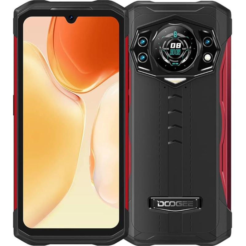 DOOGEE S98 Outdoor Smartphone without Contract, Helio G96 8GB + 256GB, 64MP Triple Rear View Camera (20MP IR Night Vision), IP68 Waterproof Android 12 Mobile Phone, 6.3 Inch FHD+, Wireless Charging