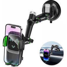 Rilime Mobile Phone Holder Car, 360° Multifunctional Rotating and Car Dashboard & Windscreen Phone Holder, Car Mobile Phone Holder for All Mobile Phones